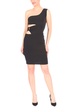 Load image into Gallery viewer, One-shoulder Tango Dress With Cutouts