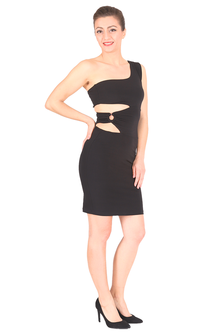 One-shoulder Tango Dress With Cutouts