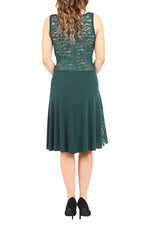 Load image into Gallery viewer, Tango Dress with Draped Neck &amp; Lace Back