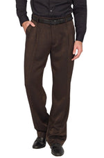 Load image into Gallery viewer, Black Bronze Effect Tango Pants With Two Pleats
