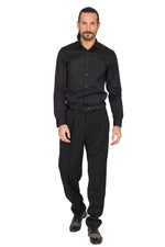 Load image into Gallery viewer, Black Men&#39;s Tango Pants With Three Pleats 
