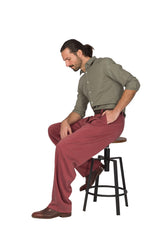 Load image into Gallery viewer, Cinnamon Red Tango Pants With Four Pleats