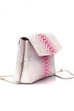 Load image into Gallery viewer, conDiva White and Pink Leather Shoulder Bag