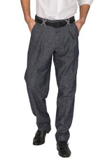Load image into Gallery viewer, Denim-Look Men&#39;s Tango Pants With Front And Back Pleat