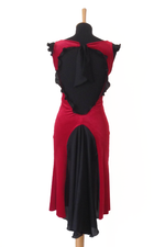 Load image into Gallery viewer, Red Velvet Argentine Tango Dress