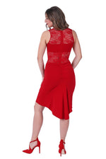 Load image into Gallery viewer, Fishtail Tango Dress With Lace Details