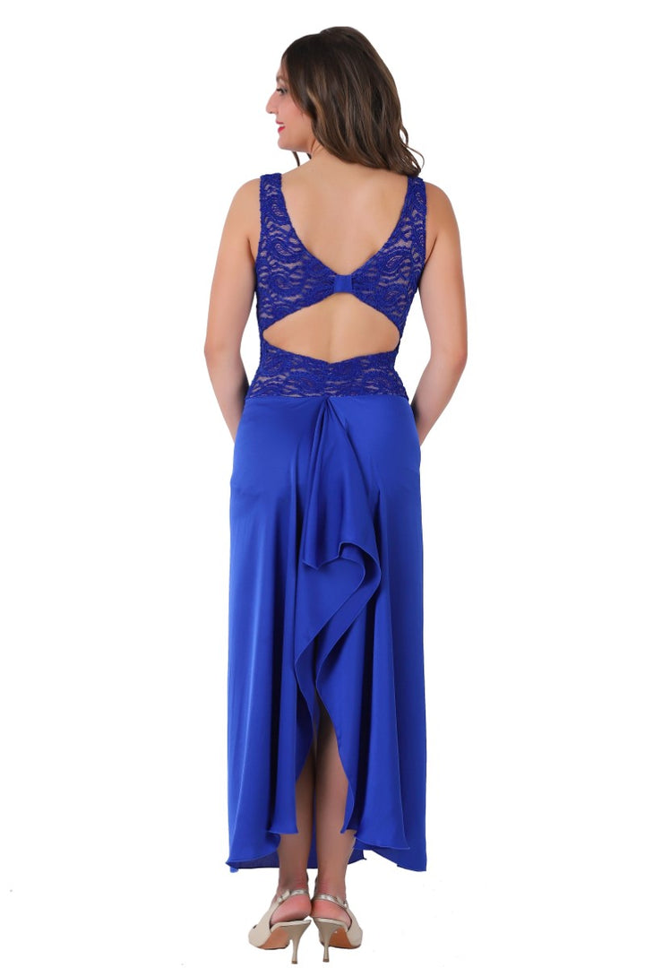 Blue Tango Dress For Milonga & Performance