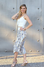 Load image into Gallery viewer, Tango Pants in White Floral Satin