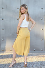 Load image into Gallery viewer, Linen Tango Pants - mustard yellow