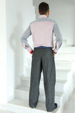 Load image into Gallery viewer, Dark Grey 100% Linen Tango Pants
