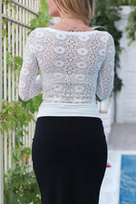 Load image into Gallery viewer, Tango Top With Lace Back And Long Sleeves
