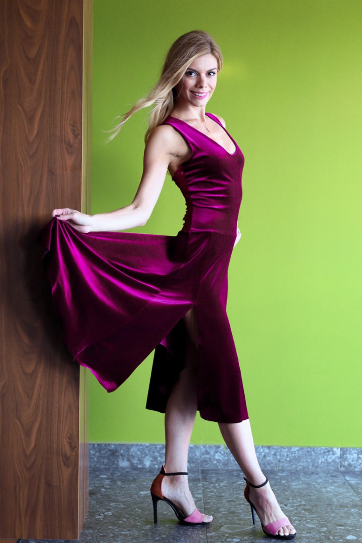 Burgundy Tango Dress | ARYA