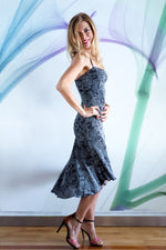 Load image into Gallery viewer, Thin-Straps Fitted Tango Dress with Mermaid Silhouette
