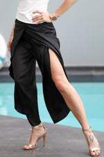 Load image into Gallery viewer, Satin Wrap Tango Pants