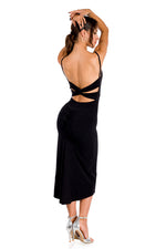 Load image into Gallery viewer, Low Back Midi Fishtail Dress