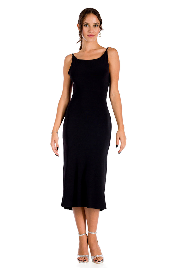 Low Back Midi Fishtail Dress Low Back Midi Fishtail Dress