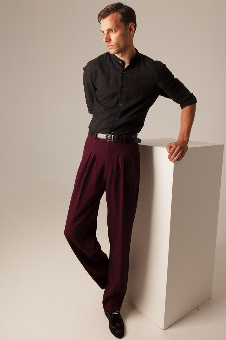 Black Shirt Maroon Pants Men Outfit Maroon Shirt Red Shirt Black