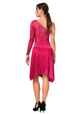 Load image into Gallery viewer, One-shoulder Guipure Lace Milonga Top
