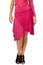 Load image into Gallery viewer, One Side Guipure Lace Tango Skirt