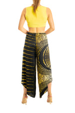 Load image into Gallery viewer, Satin wrap tango pants - yellow
