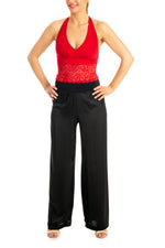 Load image into Gallery viewer, Satin Wide Leg Pants With Elastic Waist