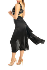 Load image into Gallery viewer, Black Tango Performance Dress For Shows &amp; Festivals