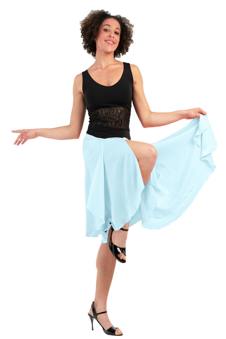 Satin Two-layered Dance Skirt