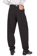 Load image into Gallery viewer, Tapered Black Thin Striped Tango Pants With Two Inverted Pleats 