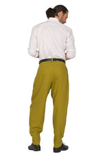 Load image into Gallery viewer, Tapered Olive Green Tango Pants With Two Pleats 

