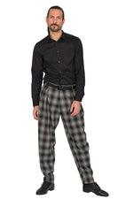 Load image into Gallery viewer, Tapered Plaid Tango Pants With Two Inverted Pleats