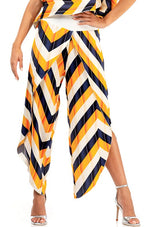 Load image into Gallery viewer, Zig-Zag Striped Wrap Tango Pants