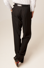 Load image into Gallery viewer, Black Tango Pants With Two Pleats
