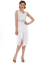Load image into Gallery viewer, Off-white Tango Dress With Lace Details