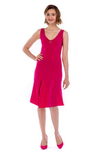 Load image into Gallery viewer, Fuchsia Tango Dress with Crisscross Back
