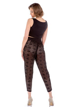 Load image into Gallery viewer, Black Sheer Laced Tango Pants